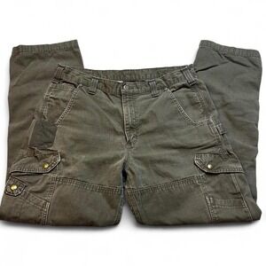 Carhartt B342-DFE Double Knee Faded Ripstop Carpenter Pants Size Actual 36x31